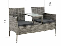Tuinbank monaco 133x63x84cm - afbeelding 8 van  8