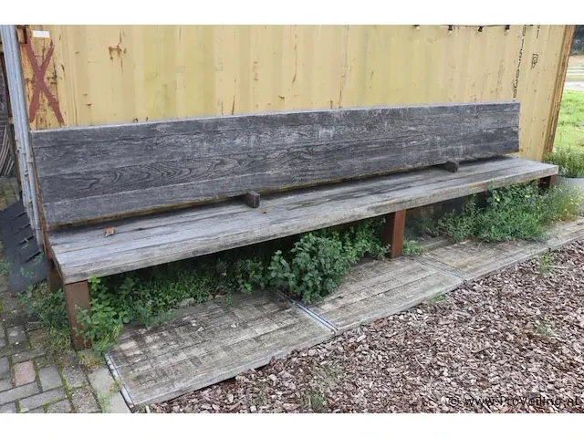 Tuinbank van hardhout - 490x67x112cm - afbeelding 1 van  4