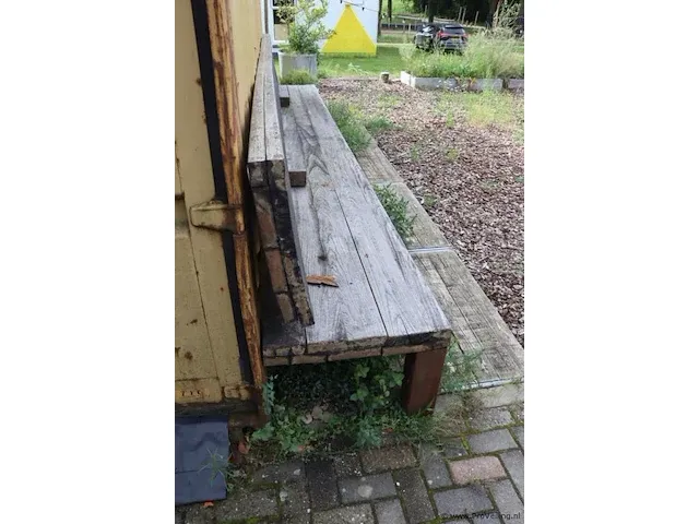 Tuinbank van hardhout - 490x67x112cm - afbeelding 2 van  4