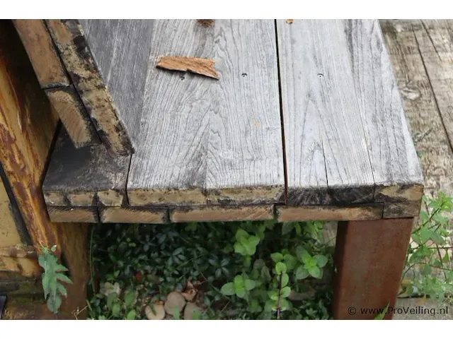 Tuinbank van hardhout - 490x67x112cm - afbeelding 4 van  4