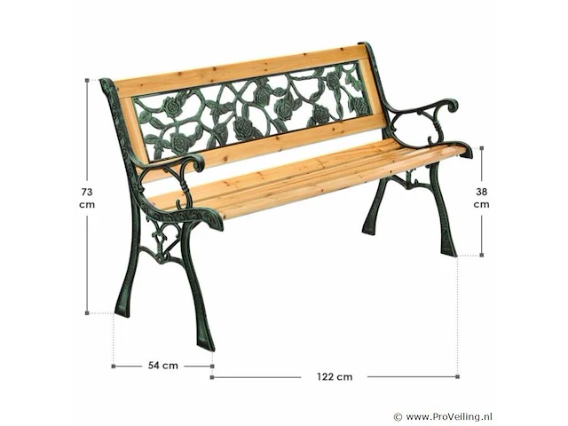 Tuinbank venezia 122x72x53cm - afbeelding 7 van  12