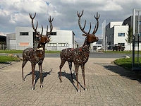 Tuinbeeld hert (2x) - afbeelding 4 van  8