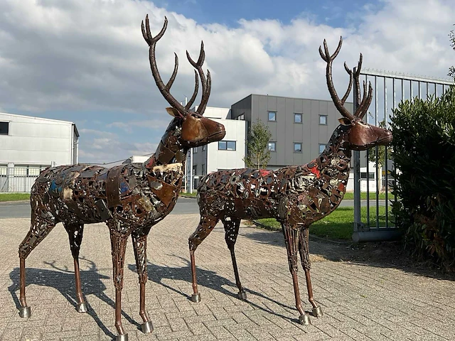 Tuinbeeld hert (2x) - afbeelding 6 van  8