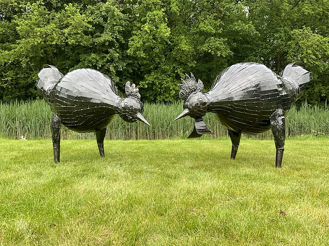 Tuinbeeld kippen - afbeelding 1 van  5