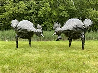 Tuinbeeld kippen - afbeelding 1 van  5