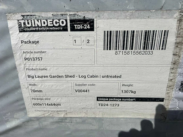Tuindeco - 40.0823p - tuinhuizen & blokhutten - afbeelding 4 van  12