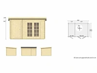 Tuindeco - 40.7344 - tuinhuizen gefion 9,2m2 - afbeelding 2 van  6