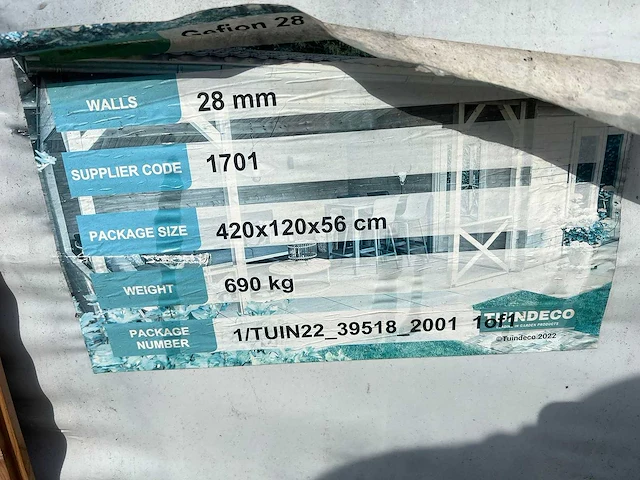 Tuindeco - 40.7344 - tuinhuizen gefion 9,2m2 - afbeelding 6 van  6