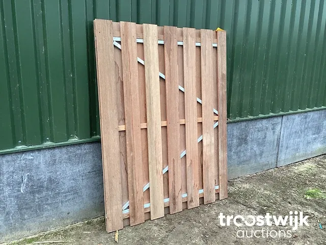 Tuindeur hardhout - afbeelding 2 van  3