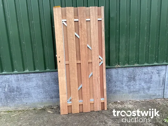 Tuindeur hardhout - afbeelding 1 van  3