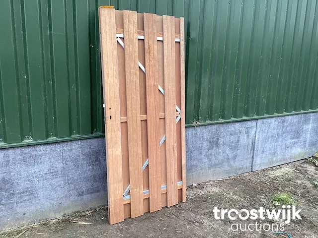 Tuindeur hardhout - afbeelding 2 van  3