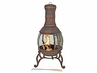 Tuinhaard en bbq-oven met gaasdeur garden pleasure, 504450/892205 - afbeelding 1 van  3