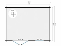 Tuinhuis charlie 4500x3500mm - afbeelding 4 van  4