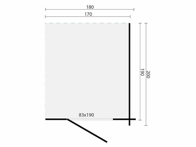 Tuinhuis toilet/shower kit xxl 28mm - afbeelding 2 van  2