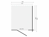 Tuinhuis toilet/shower kit xxl 28mm - afbeelding 2 van  2
