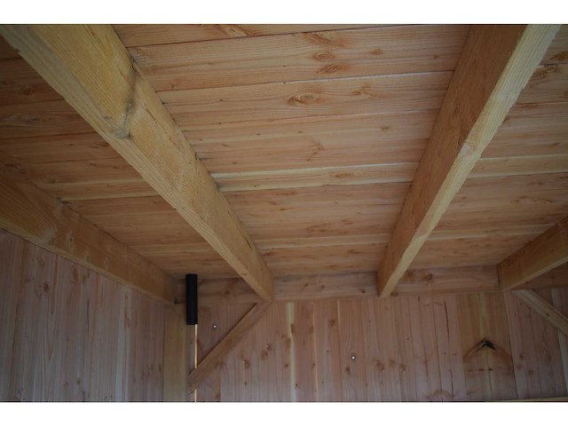 Tuinhuis triple-profiel met overkapping 295x550x240 cm - afbeelding 12 van  14