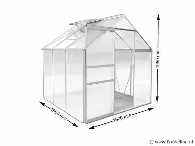 Tuinkas 195x190x190cm - afbeelding 6 van  6