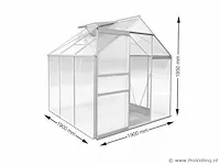 Tuinkas 195x190x190cm - afbeelding 6 van  6