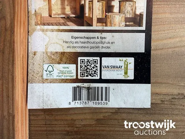 Tuinkast/ haardhoutkast - afbeelding 6 van  7