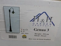 Tuinlantaarn groen met hoogte 210 cm. - afbeelding 2 van  2