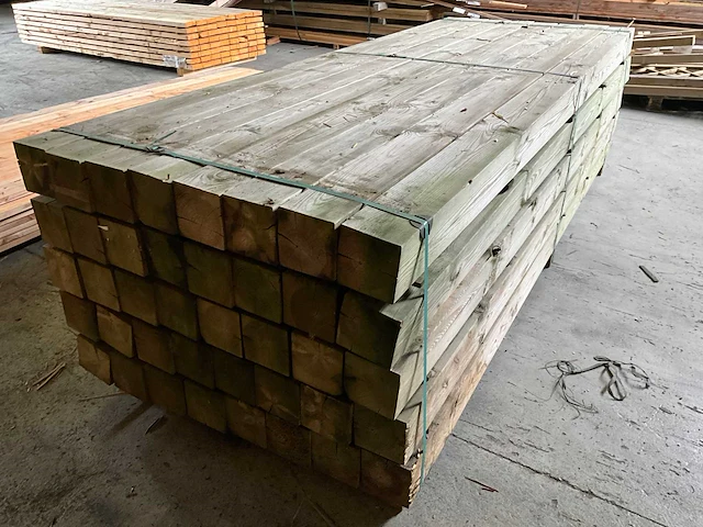 Tuinpaal naaldhout 300x14x14 cm (15x) - afbeelding 4 van  4