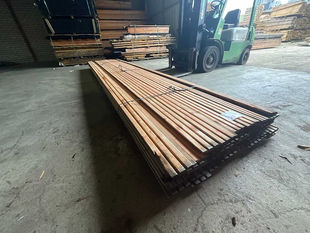 Tuinplank douglas triple rhombusprofiel 500x14,5x1,8 cm (77x) - afbeelding 1 van  6