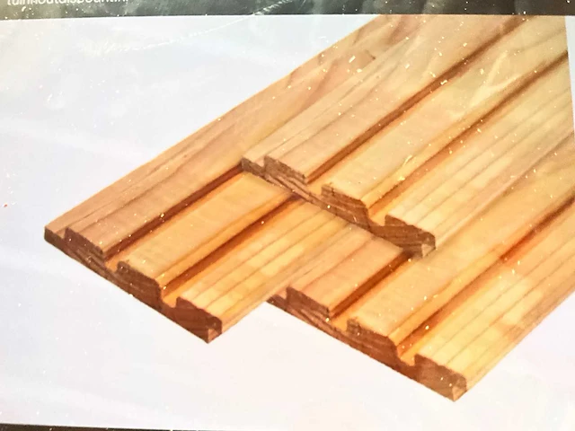 Tuinplank douglas triple rhombusprofiel 500x14,5x1,8 cm (93x) - afbeelding 5 van  5