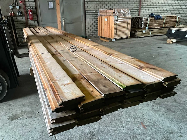 Tuinplank redwood blokhutprofiel 50x14,5x2,8 cm (26x) - afbeelding 4 van  6