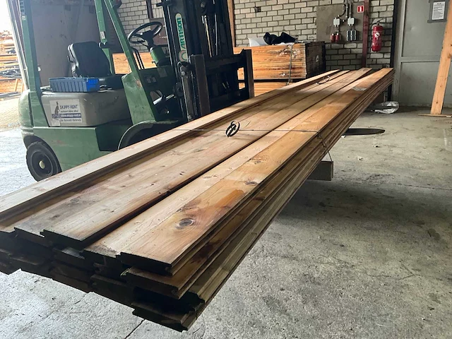 Tuinplank redwood blokhutprofiel 50x14,5x2,8 cm (26x) - afbeelding 5 van  6