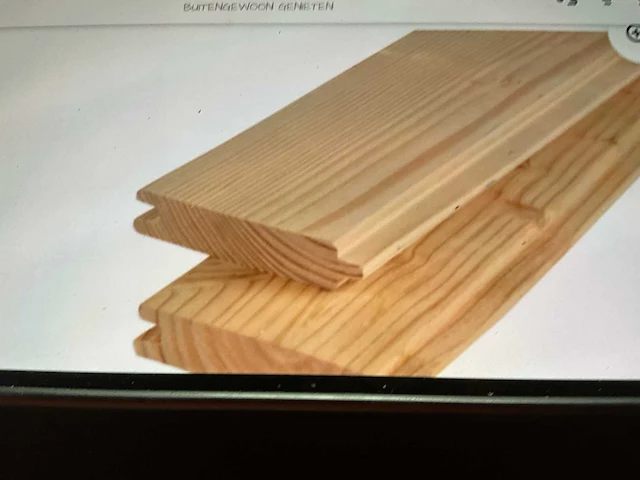 Tuinplank redwood blokhutprofiel 50x14,5x2,8 cm (26x) - afbeelding 6 van  6