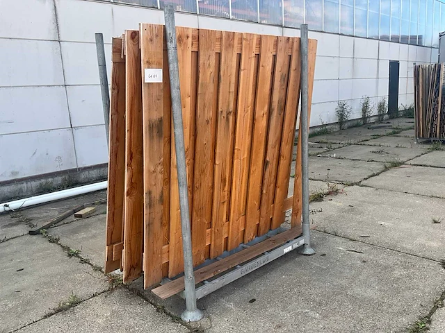 Tuinscherm 19 planks douglas (5x) - afbeelding 1 van  6