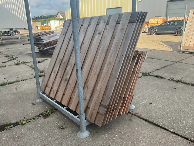 Tuinscherm 19 planks douglas (8x) - afbeelding 4 van  7