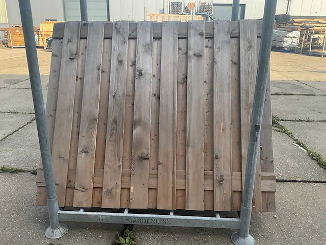 Tuinscherm 19 planks douglas (8x) - afbeelding 5 van  7