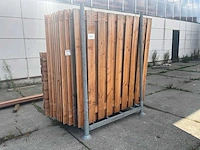 Tuinscherm 19 planks met deur douglas (16x) - afbeelding 1 van  6