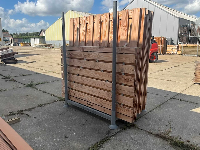 Tuinscherm 19 planks met deur douglas (16x) - afbeelding 4 van  6