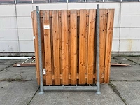 Tuinscherm 19 planks met deur douglas (16x) - afbeelding 5 van  6