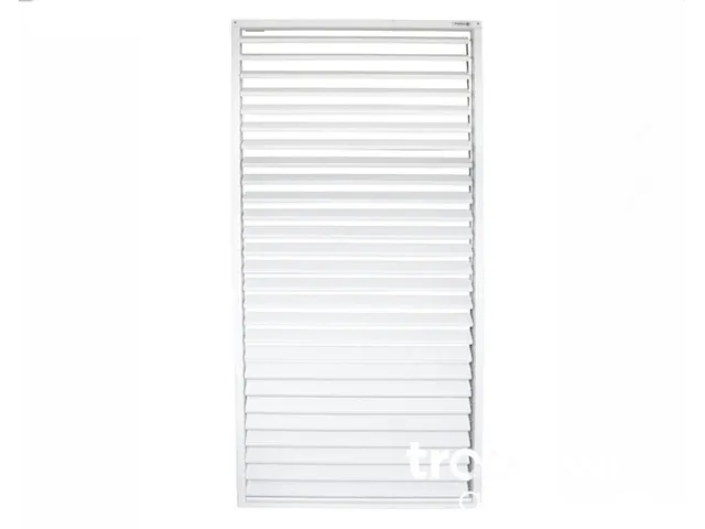 Tuinscherm, shutter, wit, 90x180x7cm - afbeelding 1 van  4