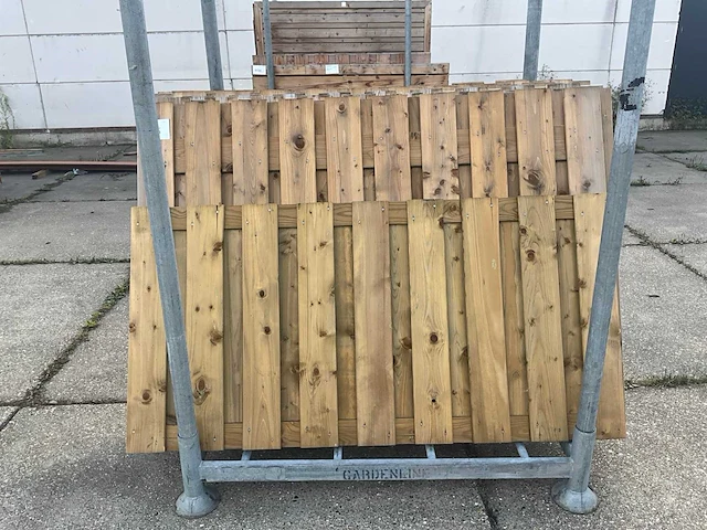 Tuinscherm vuren (8x) - afbeelding 5 van  6