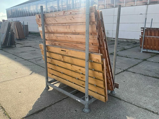 Tuinschermen met deur douglas - afbeelding 2 van  7