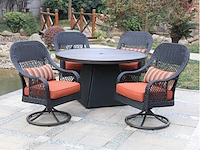 Tuinset - gepoedercoat aluminium frame - vonato - solaro - afbeelding 1 van  3