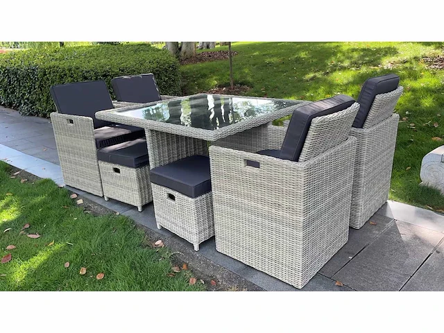 Tuinset - vonato - 9-delig - dining set - afbeelding 1 van  2