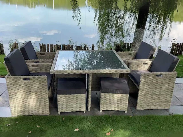Tuinset - vonato - classic white - 9-delig - afbeelding 3 van  3