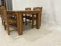 Tuinset 200 cm tafel met 4 stoelen - afbeelding 4 van  6