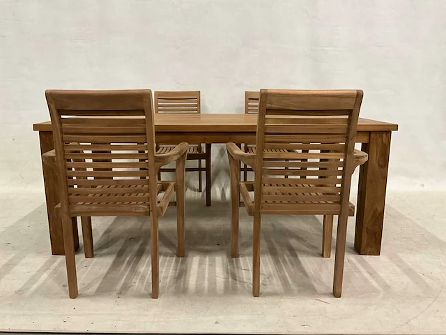 Tuinset 200 cm tafel met 4 stoelen - afbeelding 2 van  6