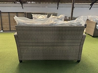 Tuinset 3-delig: 1 bank, 2 stoelen, bruin - afbeelding 6 van  6