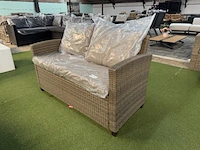 Tuinset 3-delig: 1 bank, 2 stoelen, bruin - afbeelding 5 van  6