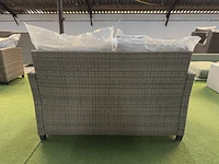 Tuinset 3-delig: 1 bank, 2 stoelen, bruin - afbeelding 6 van  6