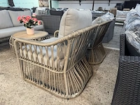 Tuinset 4-delig: 1 bank, 2 stoelen, 1 tafel - afbeelding 3 van  11