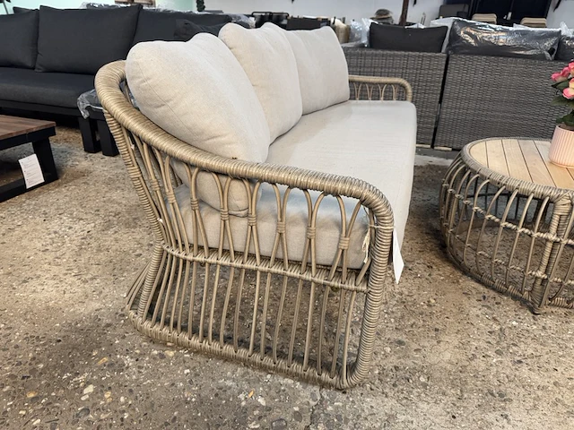 Tuinset 4-delig: 1 bank, 2 stoelen, 1 tafel - afbeelding 7 van  11