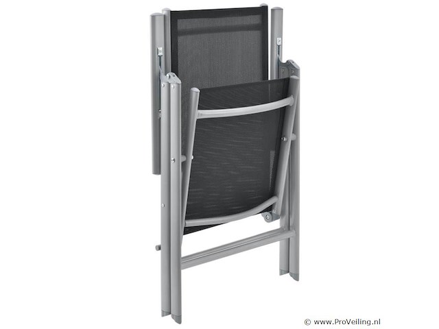 Tuinset / eetset milano 9-delig zilver/grijs - afbeelding 2 van  13